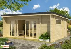 Lasita Abri De Jardin En Bois DâĂpicĂ©a Brut Java (22 MÂČ)