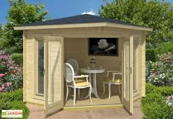 Lasita Abri De Jardin En Bois D’Épicéa Brut Oban 40 (4 M²)