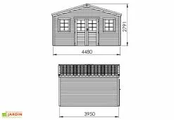 Forest Style Abri De Jardin En Bois D’épicéa Brut Shelty+ 18 M² -Abri et rangement boutique abri jardin bois epicea brut shelty 18m2 2