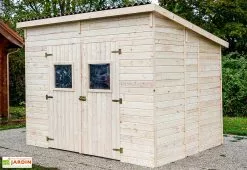 Habrita Abri De Jardin En Bois D’Épicéa Massif Brut 6,6 M²