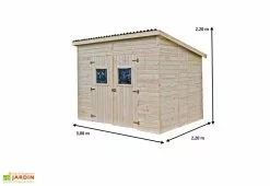 Habrita Abri De Jardin En Bois D’Épicéa Massif Brut 6,6 M² -Abri et rangement boutique abri jardin bois epicea massif brut 66m