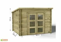 Forest Style Abri De Jardin En Bois D’épicéa Traité Nicia Modern – 7,4 M² -Abri et rangement boutique abri jardin bois epicea nicia modern dimensions