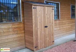 Habrita Armoire De Jardin En Bois Traité THT Avec étagères 1,24 X 2 M