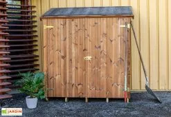 Habrita Armoire De Jardin En Bois Traité THT Avec étagères 1,76 X 1,84 M