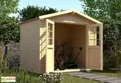 Abri De Jardin En Bois D’Épicéa WekaLine 6,1 M² (3 Coloris)