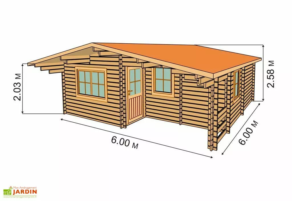 Eurovudas Abri De Jardin Bois Fay (600x600x258) 6 Eurovudas Abri De Jardin Bois Fay (600x600x258) – Image 4