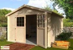 Décor Et Jardin Abri De Jardin En Bois De Sapin Brut Flovene 10,6 M²