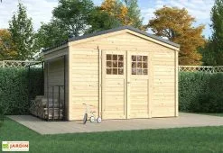 Forest Style Abri De Jardin En Bois D’épicéa Brut Shelty+ 9 M²