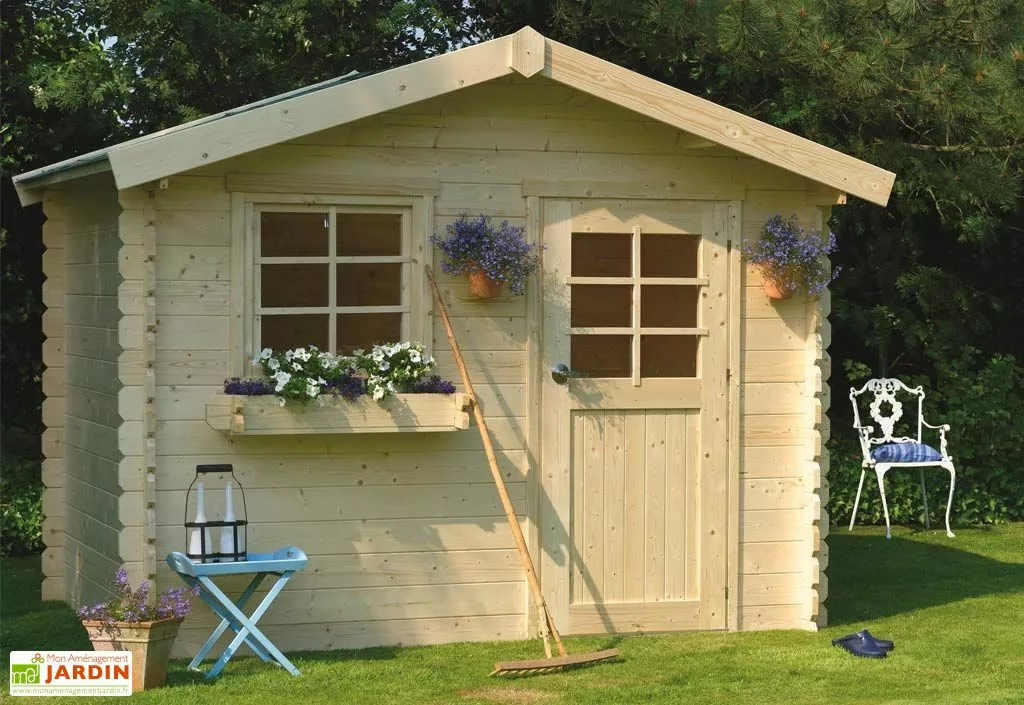Solid Abri De Jardin En Bois Sologne 28 Mm - 9 M² Avec Toit à 2 Pans 3 Solid Abri De Jardin En Bois Sologne 28 Mm - 9 M² Avec Toit à 2 Pans