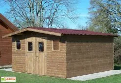 Habrita Abri De Jardin En Bois D’épicéa Traité Thermabri – 12 M²