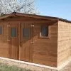 Habrita Abri De Jardin En Bois D’épicéa Traité Toit Bac Acier Thermabri – 20 M² -Abri et rangement boutique abri jardin bois toit acier thermabri 20 m 2