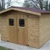 Habrita Abri De Jardin En Bois D’épicéa Traité Thiers – 8,97 M² -Abri et rangement boutique abri jardin bois toit double pente thiers