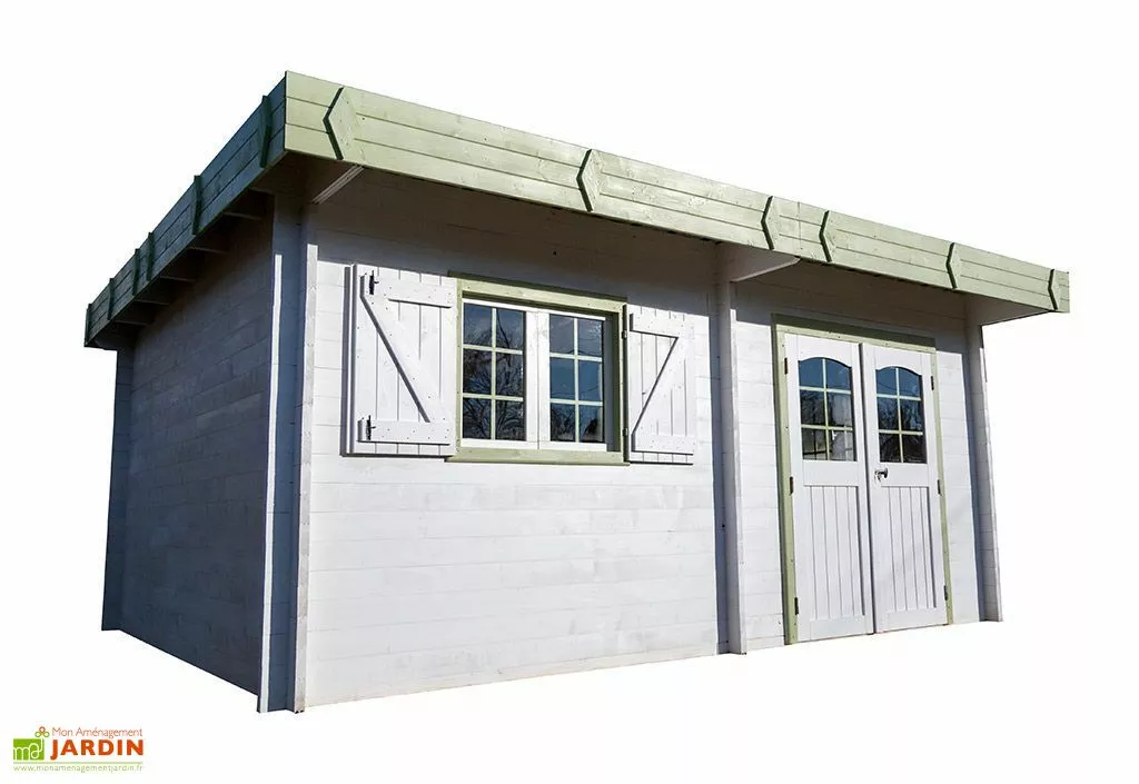 Habrita Abri De Jardin Bois 42 Mm Toit Plat Bac Acier (476x533cm) 3 Habrita Abri De Jardin Bois 42 Mm Toit Plat Bac Acier (476x533cm)