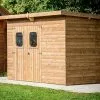 Habrita Abri De Jardin En Bois D’épicéa Traité Toit Bac Acier Theora – 5,69 M² -Abri et rangement boutique abri jardin bois traite theora 1