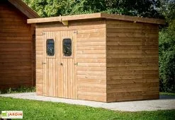 Habrita Abri De Jardin En Bois D’épicéa Traité Toit Bac Acier Theora – 5,69 M²