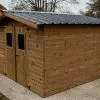 Habrita Abri De Jardin En Bois D’épicéa Traité Toit Bac Acier Thiers – 5,05 M² -Abri et rangement boutique abri jardin bois traite toit bac acier