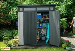 Keter Abri De Jardin PVC Brossium Monopente 77 (216 X 216) -Abri et rangement boutique abri jardin brossium keter polypropylene 4m