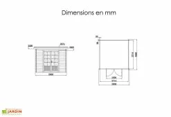 Green Outside Abri De Jardin Composite Toit Plat – Actual 3 X 3 M -Abri et rangement boutique abri jardin composite actual 3x3m 4 1