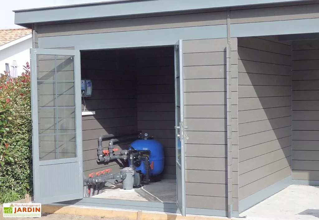 Green Outside Abri De Jardin Composite Toit Plat + Auvent – Actual 6 X 3 M Gris Anthracite 8 Green Outside Abri De Jardin Composite Toit Plat + Auvent – Actual 6 X 3 M Gris Anthracite – Image 6