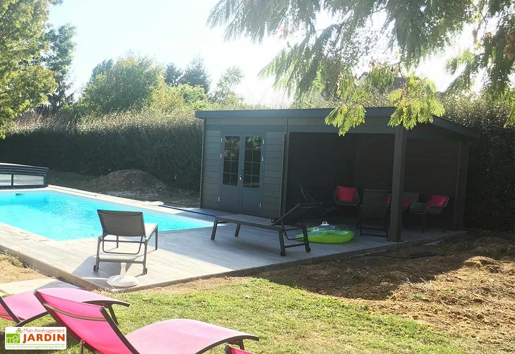 Green Outside Abri De Jardin Composite Toit Plat + Auvent – Actual 6 X 3 M Gris Anthracite 6 Green Outside Abri De Jardin Composite Toit Plat + Auvent – Actual 6 X 3 M Gris Anthracite – Image 4