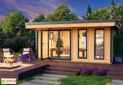 Lasita Abri De Jardin En Bois D’épicéa Brut Domeo 8 Plus – 20 M²