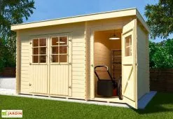 Weka Abri De Jardin En Bois 28 Mm - 7 M² Avec Toit Plat