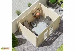 Forest Style Abri De Jardin En Bois D'épicéa De 7,4 M² Ep. 28 Mm – Juno 8 Forest Style Abri De Jardin En Bois D'épicéa De 7,4 M² Ep. 28 Mm – Juno -Abri et rangement boutique abri jardin forest style amazonie brut 3