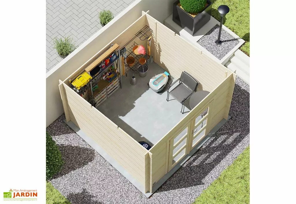 Forest Style Abri De Jardin En épicéa De 8,9 M² Ep. 28 Mm - Juno 5 Forest Style Abri De Jardin En épicéa De 8,9 M² Ep. 28 Mm - Juno – Image 3