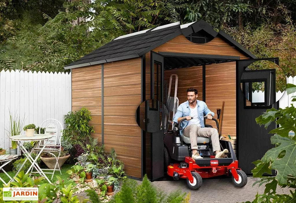 Abri De Jardin Keter En Résine Aspect Bois 6,5 M² Woodium 759 4 Abri De Jardin Keter En Résine Aspect Bois 6,5 M² Woodium 759 – Image 2