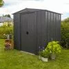 Abri De Jardin En Métal Gris Spacemaker Acier Galvanisé – 3 M² -Abri et rangement boutique abri jardin metal acier galvanise spacemaker 65 3