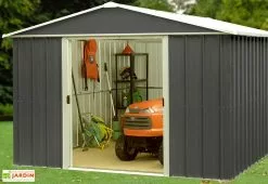 Yardmaster Abri De Jardin Acier Galvanisé Anthracite 298 X 303 Cm 9,03 M² 8 Yardmaster Abri De Jardin Acier Galvanisé Anthracite 298 X 303 Cm 9,03 M² -Abri et rangement boutique abri jardin metal acier galvanise trigano 1 4