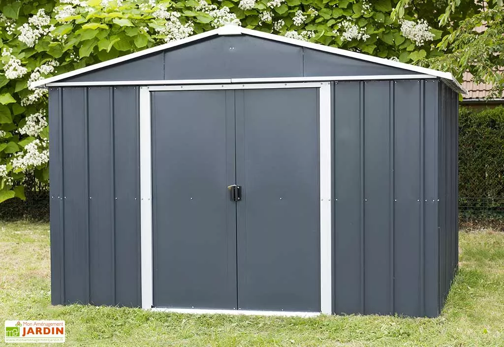 Yardmaster Abri De Jardin Acier Galvanisé Anthracite 298 X 303 Cm 9,03 M² 4 Yardmaster Abri De Jardin Acier Galvanisé Anthracite 298 X 303 Cm 9,03 M² – Image 2