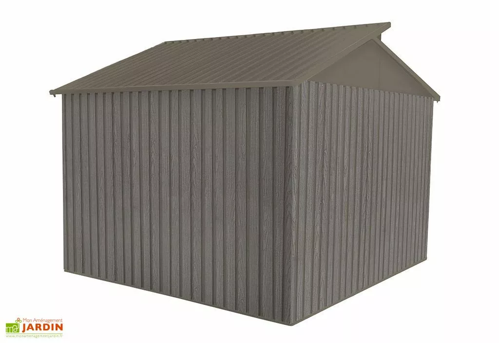 Chalêt-Jardin Abri De Jardin En Métal Look Bois Vieilli + Puit De Lumière 7,25 M² 5 Chalêt-Jardin Abri De Jardin En Métal Look Bois Vieilli + Puit De Lumière 7,25 M² – Image 3