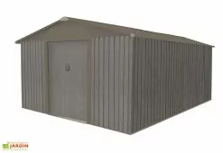 Chalêt-Jardin Abri De Jardin En Métal Look Bois Vieilli 13,51 M² -Abri et rangement boutique abri jardin metal cabane aspect bois vieilli 421x321cm 3