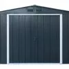Abri De Jardin En Métal Galvanisé Anthracite Duramax 9 M²