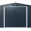 Abri De Jardin En Métal Galvanisé Anthracite Duramax 7 M²