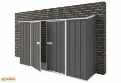 Easyshed Abri De Jardin En Métal à Adosser 0,35 Mm Compact 0,75 X 3 M