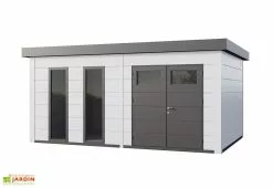Telluria Abri De Jardin En Métal Avec Parois Vitrées Eleganto Plus – 19,3 M² 11 Telluria Abri De Jardin En Métal Avec Parois Vitrées Eleganto Plus – 19,3 M² -Abri et rangement boutique abri jardin metal parois vitrees blanc