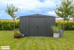 Abri De Jardin En Métal Gris Spacemaker Acier Galvanisé – 7 M² 10 Abri De Jardin En Métal Gris Spacemaker Acier Galvanisé – 7 M² -Abri et rangement boutique abri jardin metal spacemaker gris acier galvanise 300cm 1