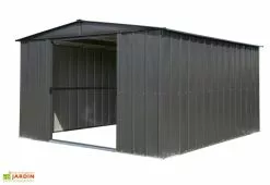 Abri De Jardin En Métal Gris Spacemaker Acier Galvanisé – 11 M²