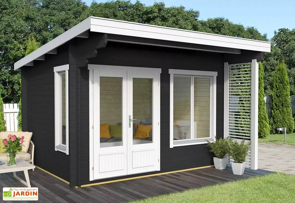 Inmedias Res Abri De Jardin Moderne En Bois D’épicéa Brut Aston – 15,6 M² 4 Inmedias Res Abri De Jardin Moderne En Bois D’épicéa Brut Aston – 15,6 M² – Image 2
