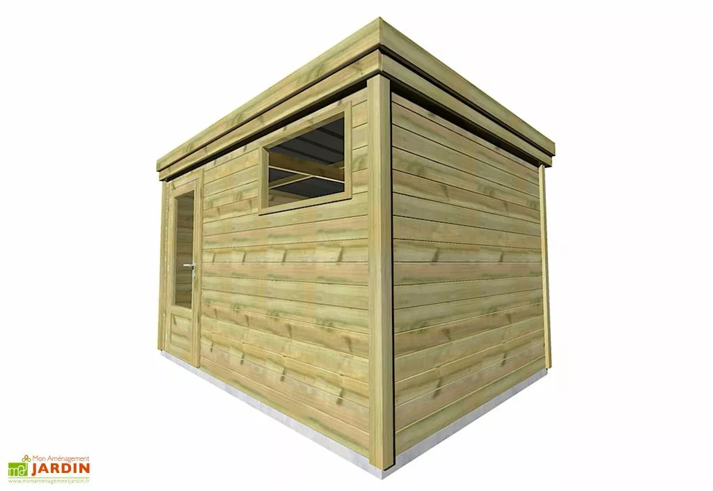 Abri Français Abri De Jardin En Bois De Pin Traité Et Toiture Bac Acier – 8,3 M² 5 Abri Français Abri De Jardin En Bois De Pin Traité Et Toiture Bac Acier – 8,3 M² – Image 3