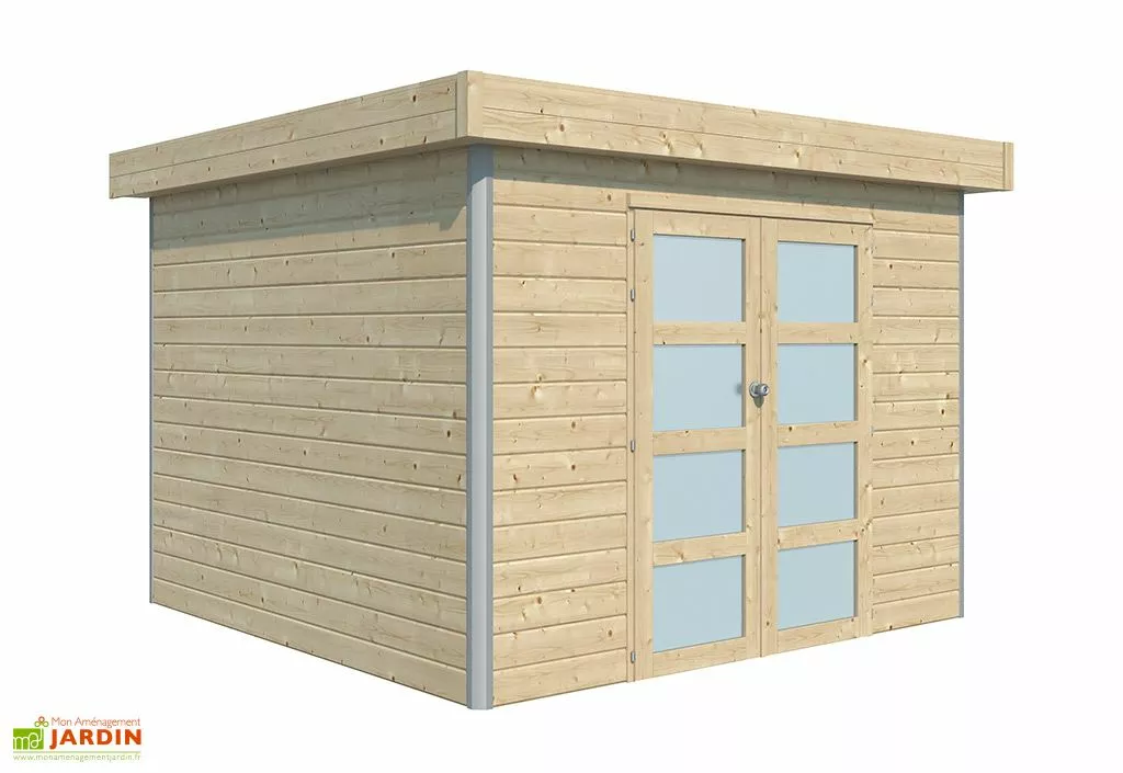 Gardenas Abri De Jardin En Bois D’épicéa Brut Et Profilés En Aluminium - 8,7 M² 4 Gardenas Abri De Jardin En Bois D’épicéa Brut Et Profilés En Aluminium - 8,7 M² – Image 2