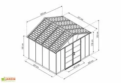 Canopia Abri De Jardin En Polycarbonate Et Aluminium Yukon 7 M² 13 Canopia Abri De Jardin En Polycarbonate Et Aluminium Yukon 7 M² -Abri et rangement boutique abri jardin polycarbonate aluminium yukon 7 m