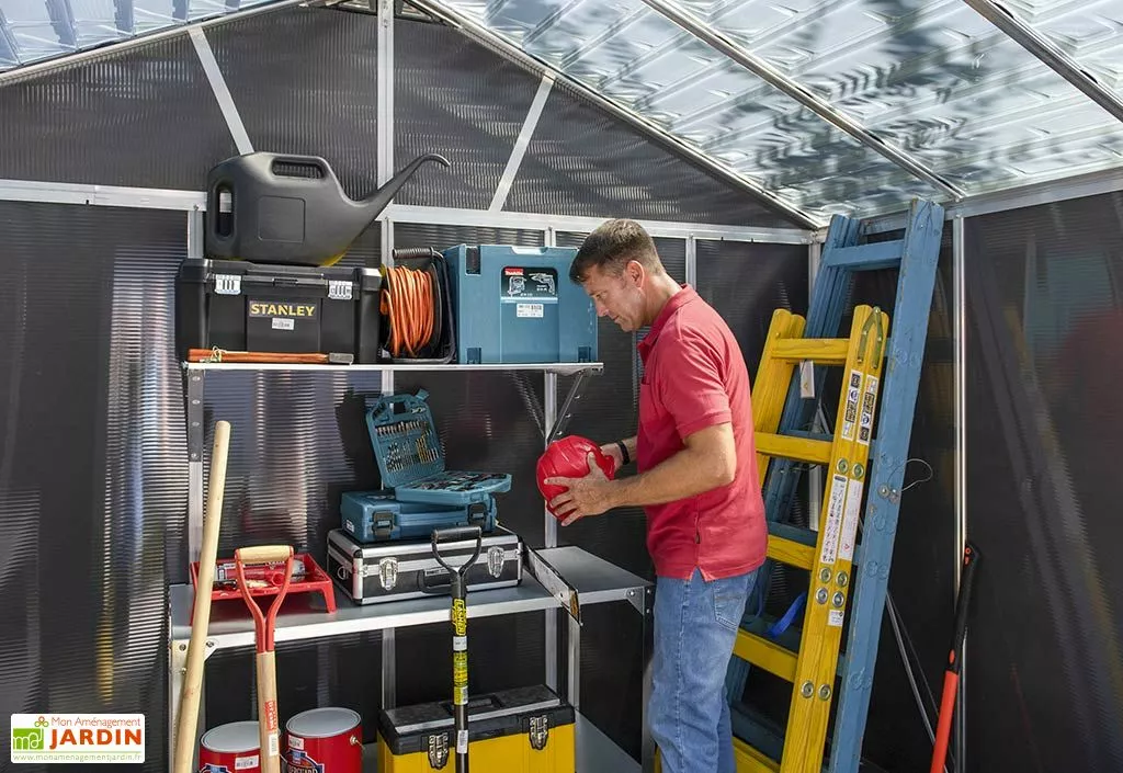 Canopia Abri De Jardin En Polycarbonate Et Aluminium Yukon 7 M² 7 Canopia Abri De Jardin En Polycarbonate Et Aluminium Yukon 7 M² – Image 5