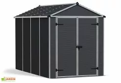 Canopia Abri De Jardin En Aluminium Et Polycarbonate 175 Cm – Rubicon Anthracite -Abri et rangement boutique abri jardin polycarbonate anthracite rubicon canopia palram