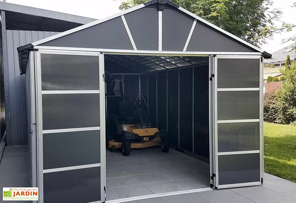 Canopia Abri De Jardin En Polycarbonate Et Aluminium Yukon 20 M² - Gris 6 Canopia Abri De Jardin En Polycarbonate Et Aluminium Yukon 20 M² - Gris – Image 4