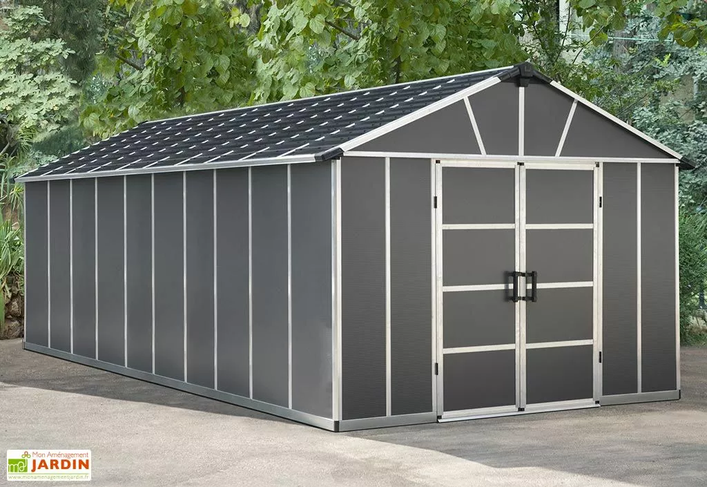 Canopia Abri De Jardin En Polycarbonate Et Aluminium Yukon 20 M² - Gris 4 Canopia Abri De Jardin En Polycarbonate Et Aluminium Yukon 20 M² - Gris – Image 2