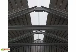 Lifetime Abri De Jardin En Polyéthylène Imitation Bois Et Acier Inox 4,5 M² -Abri et rangement boutique abri jardin polyethylene imitation bois acier inox 45m 1