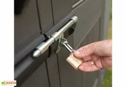 Lifetime Abri De Jardin En Polyéthylène Imitation Bois Et Acier Inox 4,5 M² -Abri et rangement boutique abri jardin polyethylene imitation bois acier inox 45m 4